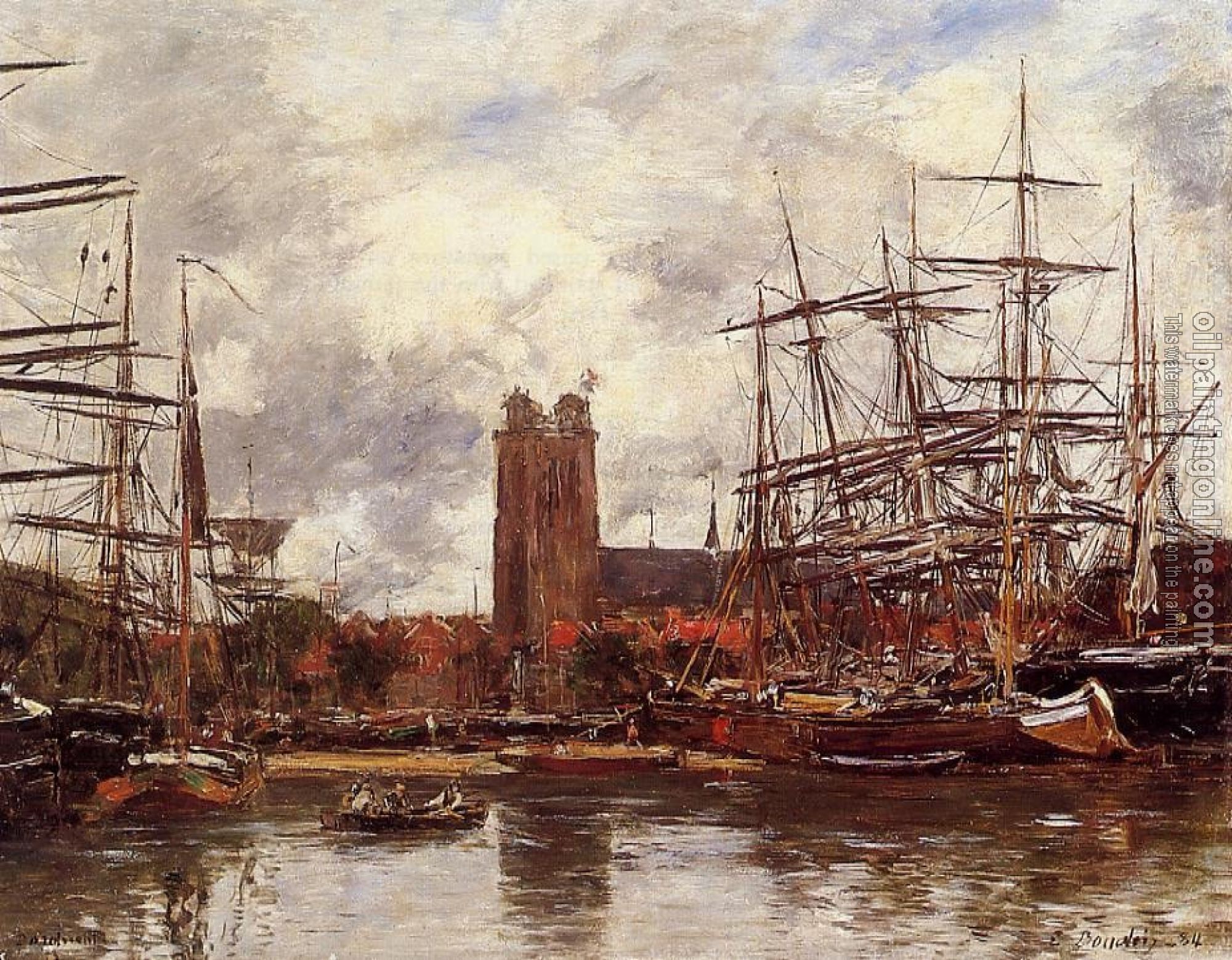 Boudin, Eugene - Dordrecht, View of the Port